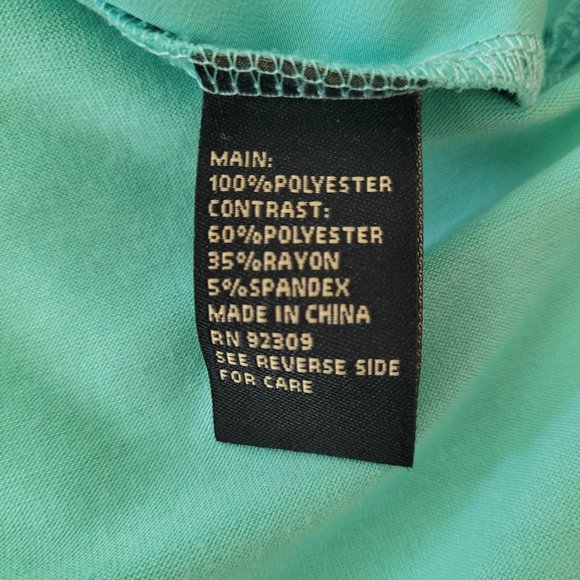 DG2 Diana Gilman Layered Turquoise Blouse. Women's. Size M - Picture 10 of 10